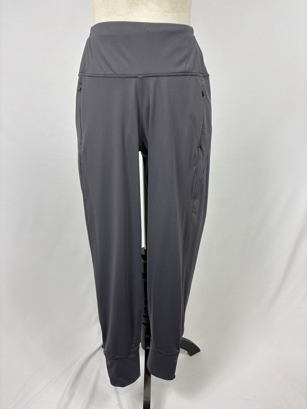 Lululemon Jogger Leggings Grey 8 Zip Pockets Zipper Ankles